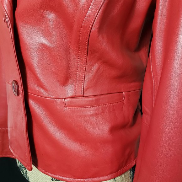 i.e. Red Leather Jacket - Picture 6 of 11